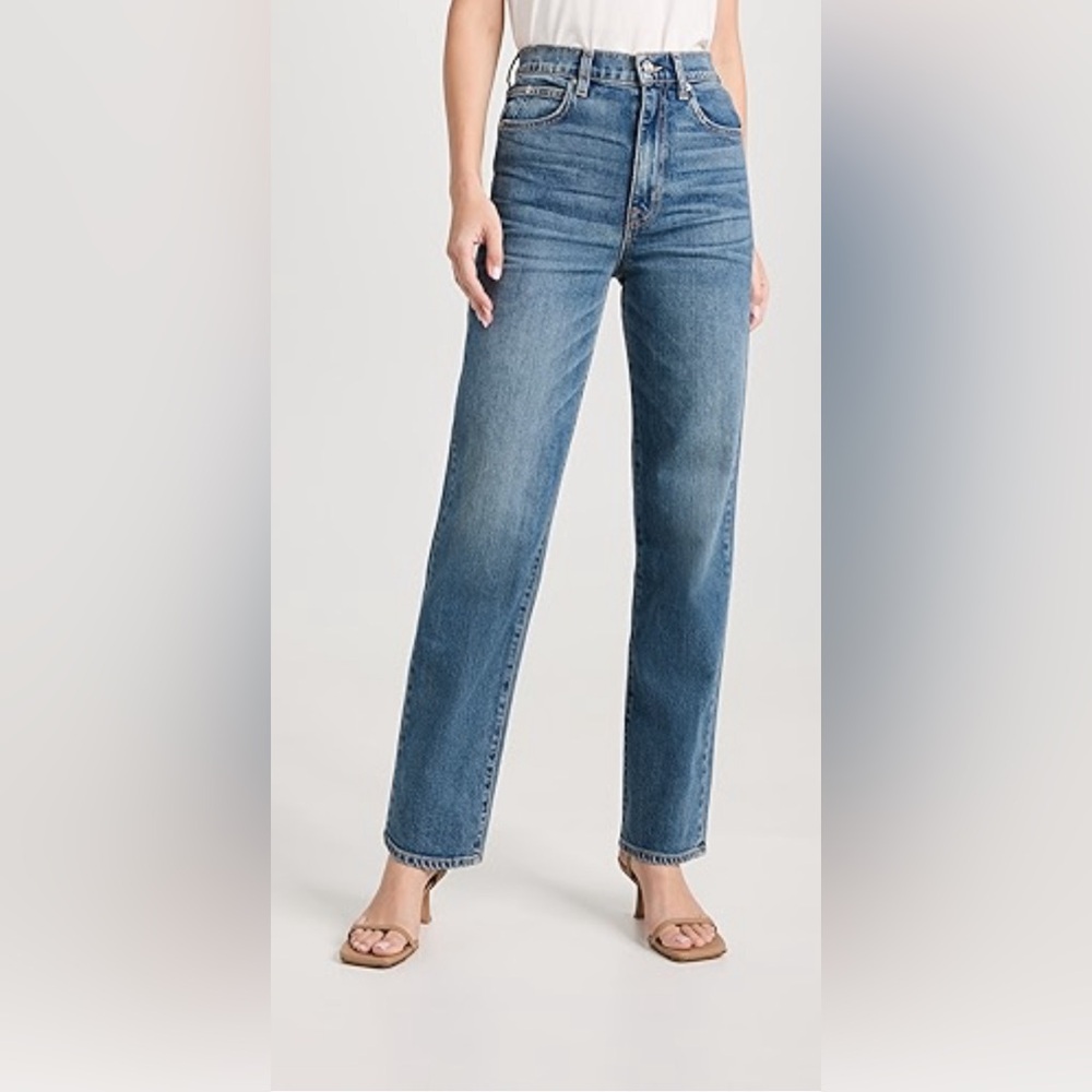 Slvrlake Beatnik Denim Jeans in Mid Wash Forbidden Love size 27w. G
